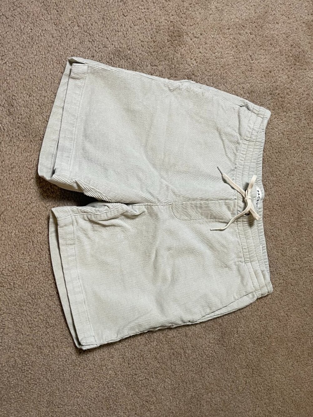 Pacsun 6" Beige Corduroy Volley Shorts